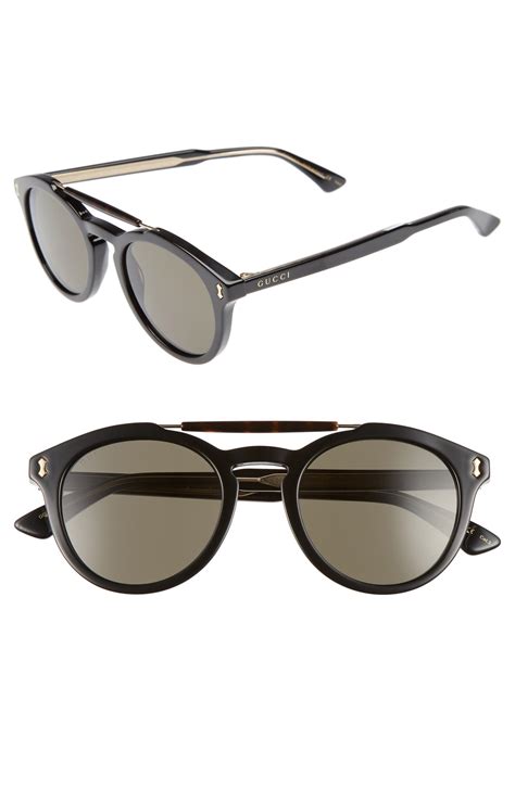 gucci vintage pilot 50mm sunglasses